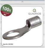 Quadrios 23C502 Ringkabelschoen Dwarsdoorsnede (max.): 2.5 mm² Gat diameter: 5.3 mm Ongeïsoleerd 100 stuk(s)