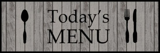 MD-Entree Keukenmat Cook&Wach Todays menu 50x150 cm