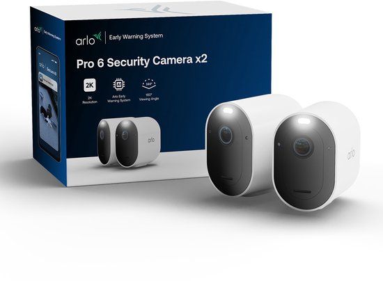 Arlo Pro 6 2K+ beveiligingscamera - 2 IP-Camera's