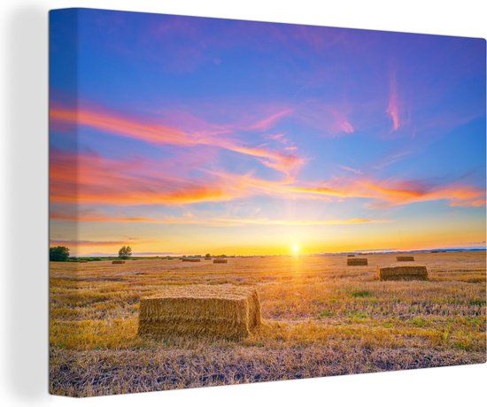 OneMillionCanvasses Canvas schilderij 140x90 cm - Landschap - Multicolor - Modern