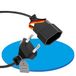 sonero Stroomkabel - Verlengkabel - 10 m - Europese stekker plat type C naar eurostekker - voor tv, gameconsole, huishoudelijke apparaten - zwart