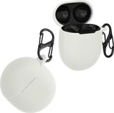 kwmobile Hoes geschikt voor Google Pixel Buds Pro 2 / Pixel Buds Pro - Siliconen cover voor oordopjes in wit