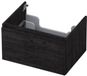 INK - Onderkast 1 Lade Greeploos met Houten Keerlijst - 600x450x350 Mm - Houtskool Eiken