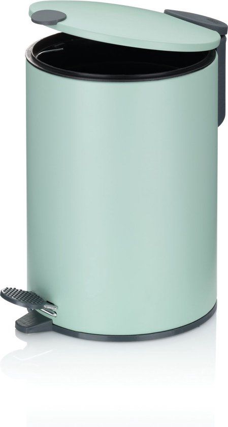 Kela Mats Pedaal Afvalemmer - 3 Liter - Salie Groen