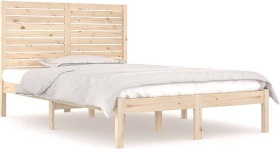vidaXL Bedframe - massief - hout - 120x190 cm