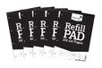 Silvine A4 Refill Pad - Effen Wit (160 pagina's) Pack van 5