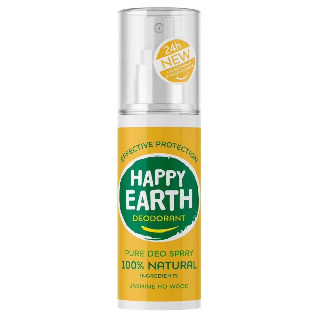 Happy Earth Pure Deo Spray Jasmine Ho Wood