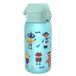 ION8 Kinder Waterfles, 350 ml/12 oz, Lekvrij, Makkelijk te Openen, Veilige Vergrendeling, Vaatwasserbestendig, BPA-vrij, Draaghendel, Makkelijk Schoon te Maken, Geurvrij, Koolstofneutraal, Robots