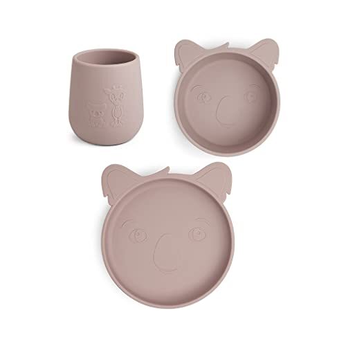 nuuroo Judi Koala Servies set 3st, Houtrose