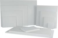 Rayher hobby materialen Handbespannen canvas schildersdoek - 50 x 70 cm - wit