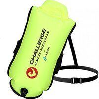 VITALIC Zwemboei voor Openwaterzwemmen met Drybag - 70cm - Geel/Zwart