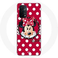Maniacase Etui voor Oppo A74 Minnie Mouse Cartoon Red