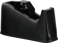 Q-CONNECT plakbandafroller, voor rollen 25 mm x 66 m, zwart 12 stuks