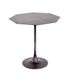 HAKU Bijzettafel zwart metaal salontafel klein - Maat: B 45 cm x H 47 cm x D 45 cm, Stijl: Art Deco