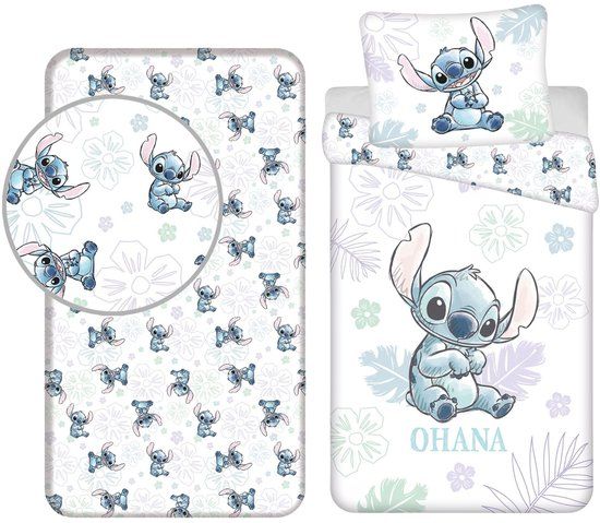 4KidsOnly Lilo & Stitch Dekbedset - Katoen - Eenpersoons - Meerkleurig