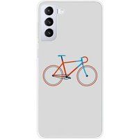 Samsung Galaxy S21 Bike color hipster bedrukt siliconen hoesje