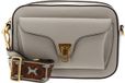 Coccinelle Leren schoudertas Beat Soft Ribb Crossbody Bag Grained Leather Eucalipto groengrijs