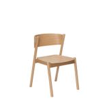 HUBSCH Chaise de salle à manger Oblique - Bois naturel