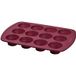 COOX Moule à muffins en silicone, pour 12 muffins. (Rouge)
