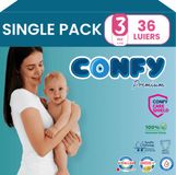 Confy Premium Luiers Maat 3 (4-9kg) - 36 Luiers