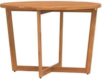 vidaXL Ronde Tuintafel Massief Acaciahout Ø110x75 cm Bruin