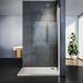 Sirhona Paroi de douche à l'italienne en verre anticalcaire transparent 8 mm avec barre de stabilisation 100 cm découpable 80 x 200 cm