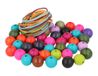 INNSPIRO Houten kralen, bal in verschillende kleuren, 20 mm en 5 m, katoendraad, 150 en ca.