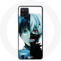 Maniacase Hoesje voor Samsung Galaxy A22 4G Tokyo Ghoul Gezicht Half