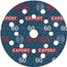 Bosch Professional Bosch EXPERT O780 Schuurpapier 125mm Korrel 60 50 Stuks
