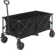 AXI SB141 Opvouwbare Bolderwagen XL – Bolderkar Zwart – Met Trekstang, Remmen en Hoes – 100 kg Draagvermogen – Eenvoudig mee te nemen - Metaal