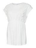 MAMALICIOUS Haut pour femme, Blanc neige/détail : crochet, S