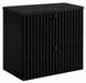 3xE living Meuble de salle de bain Suspendu sous lavabo 60 cm, Noir + Plan de travail aspect marbre Noir Royal