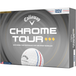 Callaway Golfballen Chrome Tour TD Triple Track 26 - boîte de 12, blanc