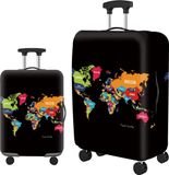 SUNMOOL Kofferhoes - Kofferhoes - Koffer Beschermhoes - Kaart - Maat: S (18-21inch)