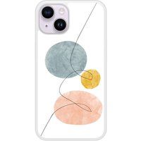 Apple Siliconen hoesje compatibel met iPhone 14 One line blauw
