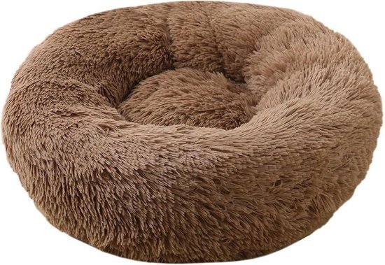 Dailyibed hondenmand - donut - hondenkussen - hondenbed - S - 40x40x16 cm - Bruin bruin