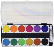 GEHA 721217 verfdoos met 12 kleuren en dekwit, 1 stuk
