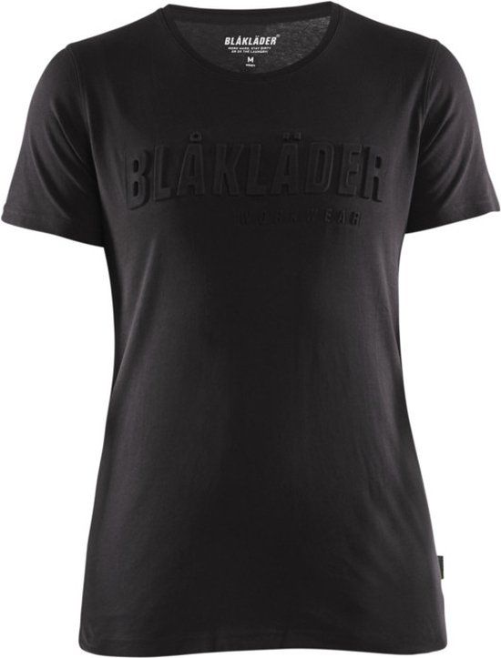 Blåkläder Dames T-shirt 3D 3431-1042 - Zwart - L