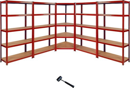 Monster Racking Z-Rax 90cm Corner Racking Bundle: Corner Shelving & 4 Garage Racking Bays