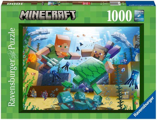Ravensburger legpuzzel Minecraft Mosaic 1000 stukjes karton