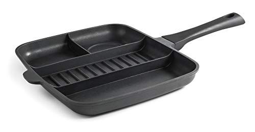 Lacor 27832 Grill Pan 32x26 cm - Titanium Pro - Grijs