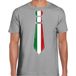 Bellatio Decorations Chemise de déguisement pour hommes - cravate Italie - gris - supporter - fête à thème XL