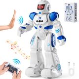 Vevor RC Robot Speelgoed Kinderen Vanaf 3 Jaar Pratend Dansgebaar Wit+Blauw