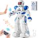 Vevor RC Robot Speelgoed Kinderen Vanaf 3 Jaar Pratend Dansgebaar Wit+Blauw