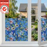 Homewell Raamfolie HR++ 45x300 - Isolerend & Zonwerend - Anti inkijk - Statisch - Bloemen-Orchidee