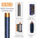 StarTech Treasure 4-in-1 Multifunctionele haardroger - Professionele styling set - 110.000 RPM hoge snelheid - Negatieve ionen - Automatische krultang - 3 temperatuurstanden - Treasure Blue