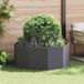 Maison Exclusive - Bac à plantes noir 120 x 120 x 50 cm en acier