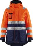 Blaklader Dames winterparka High Vis 4472-1987 - High Vis Oranje/Marineblauw - XS
