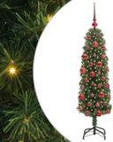 vidaXL Sapin de Noël artificiel Vert 150 cm PVC et Acier et Plastique