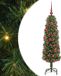 vidaXL Kunstkerstboom Groen 150 cm PVC en Staal en Kunststof